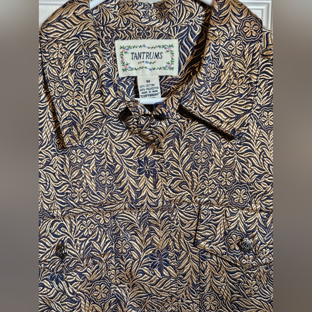 Patterned Button-Up Jacket - image 5